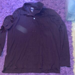 Men's eggplant Long Sleeve Shirt